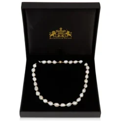 Baroque Pearl And Gold Bead Necklace