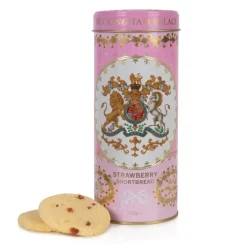 Buckingham Palace Strawberry And Clotted Cream Shortbread Biscuit Tin