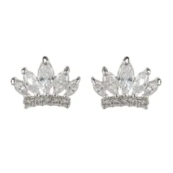 Crystal Crown Earrings