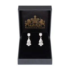 Crystal Decagon Earrings