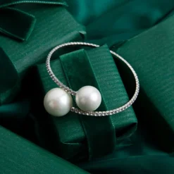 Double Pearl Crystal Bracelet