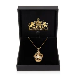 Gold Crown Necklace