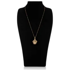 Gold Crown Necklace