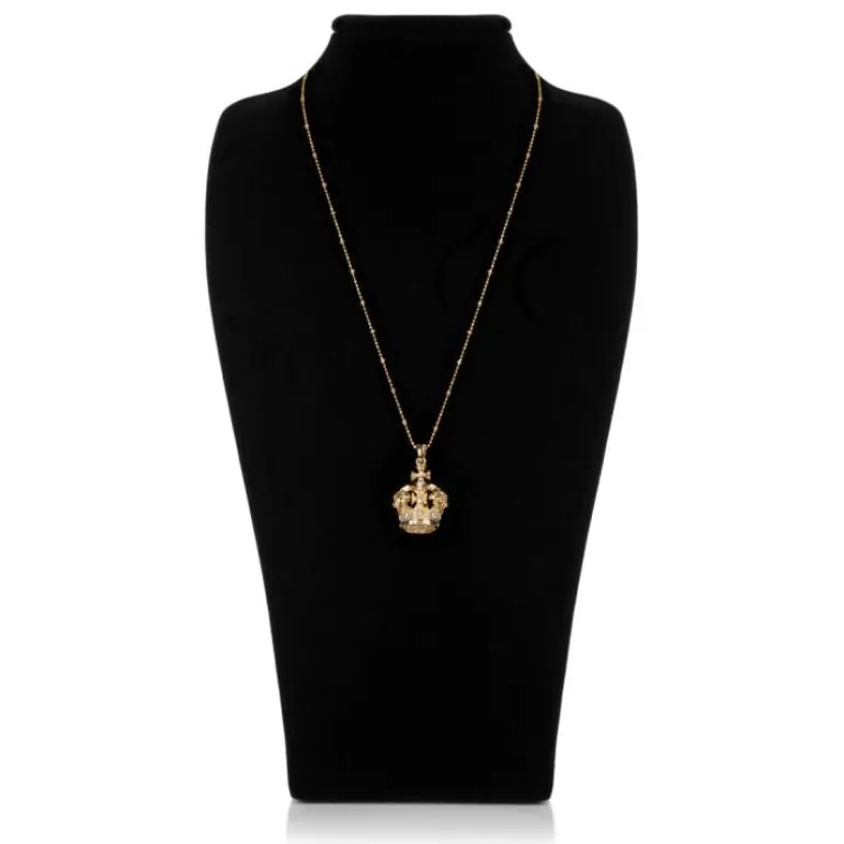 Gold Crown Necklace