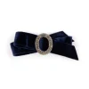 Navy Velvet Bow