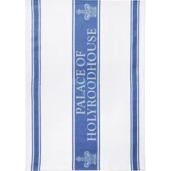 Palace Of Holyroodhouse Blue Waffle Tea Towel