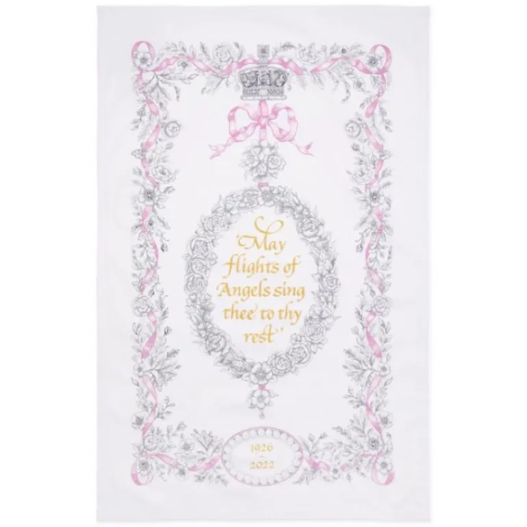 Queen Elizabeth Ii Commemorative Tea Towel