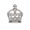 Silver Crown Brooch