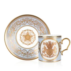 Special Edition Lustre Purple And Blue Coffee Cup And Saucer