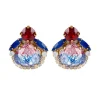Vicki Sarge Red, White And Blue Stud Earrings