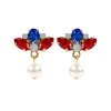 Vicki Sarge Red, White And Blue Small Drop Earrings